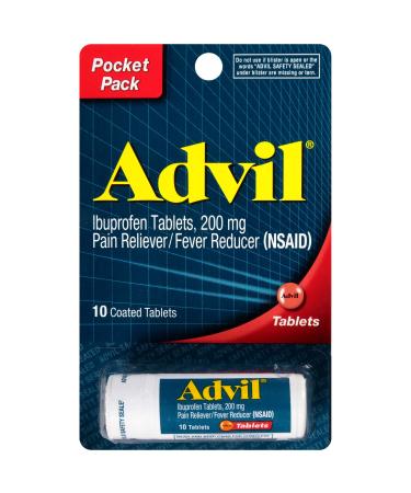 Advil Vial 10ct Tabs Size 10ct Advil Vial Tablets 10ct