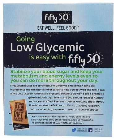 Fifty 50 Low Glycemic Hearty Oatmeal Cookies - 7 oz (198 g) | Healthy Snack - Buy Online on SooperMarket.com