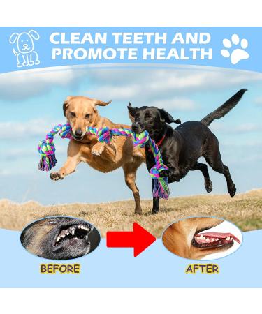 Aitmexcn Indestructible Dog Rope Toy - 37 Inch Tough 5 Knots Chew Toy for Large and Medium Dogs - Buy Online on SooperMarket.com