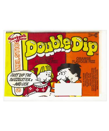 Swizzels Matlow Orange and Cherry Flavour Double Dips with Stick 20 g
