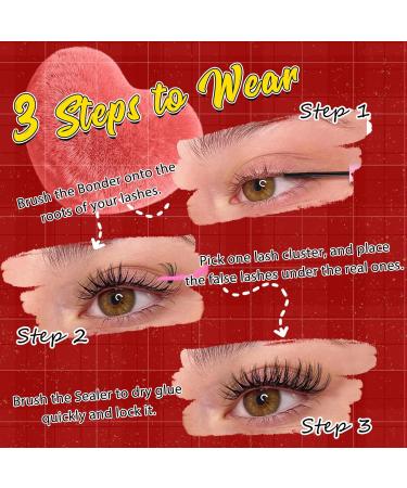 Goddvenus Eyelash Extension Kit - 320Pcs Cluster Lashes, DIY Individual Eyelashes, Bond, Seal, Remover & Tweezers Included - Buy Online on SooperMarket.com