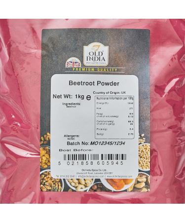 Old India Beetroot Powder 1kg - Pure and Natural Superfood Supplement - Buy Online on SooperMarket.com