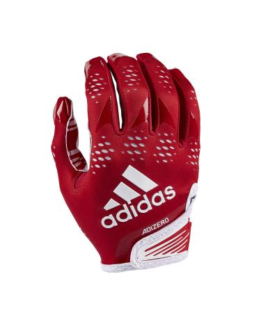 adidas Adizero 12 Football Gloves XL Red/White