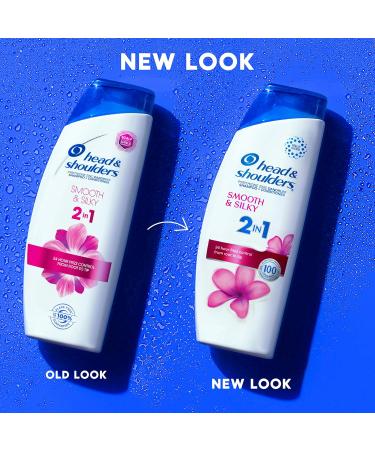 Head and Shoulders 2 in 1 Dandruff Shampoo & Conditioner - Anti-Dandruff Treatment Smooth & Silky Paraben Free 12.5 oz - Buy Internationally - Buy Online on SooperMarket.com