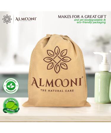 Almooni Premium Egyptian Exfoliating Loofah Pad Body Scrubber - Natural Egyptian Shower Sponge - 2 Pack - Buy Online on SooperMarket.com