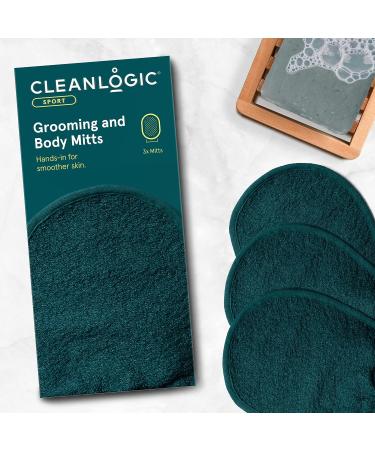 Cleanlogic Sport Exfoliating Face & Body Grooming Mitt - Assorted Colors - 3 Count - Buy Online on SooperMarket.com