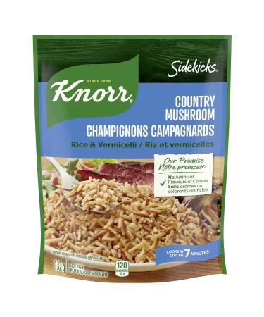 Knorr Sidekicks Rice & Vermicelli for a quick rice dish that's easy to prepare Country Mushroom without artificial flavours or colours 132 g 8 count Country Mushroom Rice