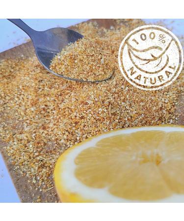 Pure Whole Dried Lemon Powder - Lemon Peel Zest for Turkish Tea, Cheesecake, Smoothies | Cleansing Powder for Lemon Tea | Coarse Lemon Powder - Buy Online on SooperMarket.com