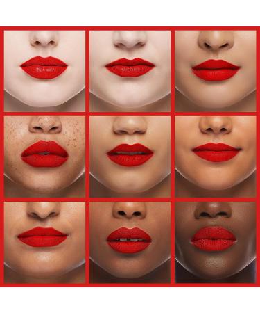 Maybelline New York Color Sensational Vivid Matte Liquid Lipstick in Rebel Red - 0.26 fl. oz. (Pack of 1) - Buy Online on SooperMarket.com