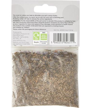 Petface Catkins Crazy Catnip - 100% Natural Wild Catnip for Playful Cats - Buy Online on SooperMarket.com