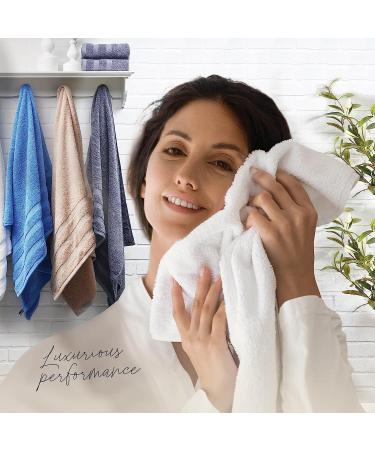Jumbo Bath Sheets Towels 35x70 - 2-Pack, 100% Cotton, Extra Large Absorbent Towel Set - Gray & White - Buy Online on SooperMarket.com