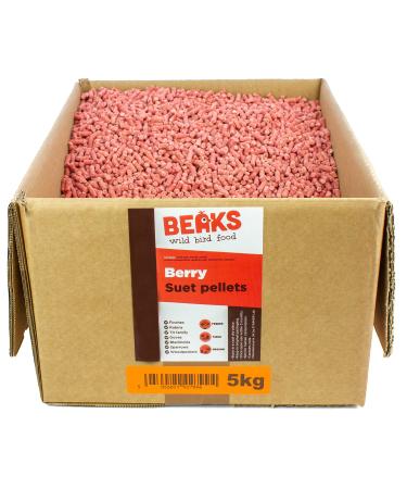 BEAKS wild bird food BERRY high energy suet pellets for all garden birds all season 5kg