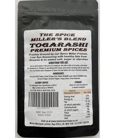 Spice Miller's Blend Togarashi 100g - Premium Artisan Seasoning Mix - Syn Free & Low Syn - Buy Online on SooperMarket.com