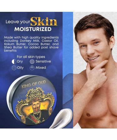 Buy King of Oud Tallow Shaving Soap | Enriched with Donkey & Water Buffalo Milk | Premium Omega 3 & Natural Extracts | International Shipping Available - Buy Online on SooperMarket.com