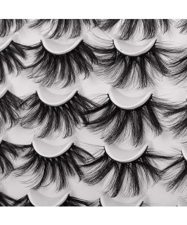 Geeneiya 6D Wispy 25mm Mink False Eyelashes Pack - 2 Styles Mixed | Dramatic Thick Volume Lightweight Fake Lashes - Buy Online on SooperMarket.com
