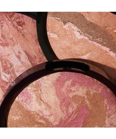 LAURA GELLER NEW YORK Blush-n-Bronze Marbleized 2-in-1 Bronzer Blush Rose Bronze - Dual-Ended Brush Set - Buy Online on SooperMarket.com