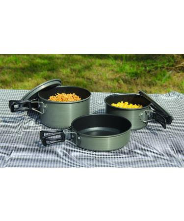 Texsport Black Ice The Scouter 5-Piece Hard Anodized Camping Cookware Set - Buy Online on SooperMarket.com