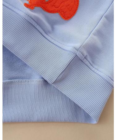 Girls Cotton Sweatshirt | Long Sleeve Pullover for Toddlers | Casual Jumper for Kids Age 1-12 | Blue | Size 6-7 Years - Buy Online on SooperMarket.com