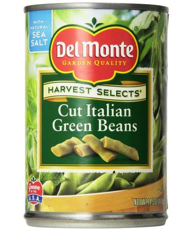 Del Monte Cut Italian Green Beans 14.5oz Can (Pack of 6) 14.5 ounces