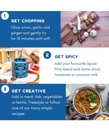 Spice Pots Goan Powder - 100% Natural & Vegan Curry Blend - 40g Pot (8 Servings) - Buy Online on SooperMarket.com