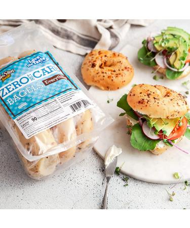 ThinSlim Foods Keto Everything Bagels - Low Carb Alternative for Bread or Hamburger Bun - 12 oz (2 Pack) - Buy Online on SooperMarket.com