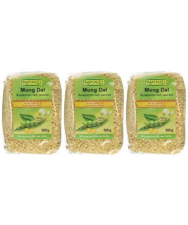 Buy Rapunzel Mung Dal - Halved & Peeled Mung Beans Pack of 3 (3 x 500g) - Premium Quality & International Shipping Available - Buy Online on SooperMarket.com