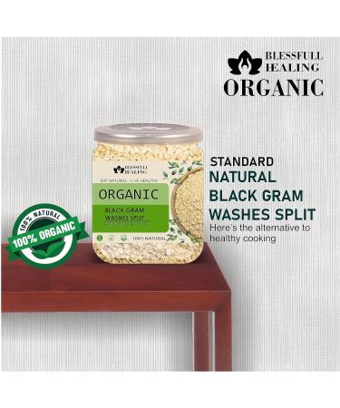 Blessfull Healing Organice Black Gram Washes Split 2 lb (907 Gram) - Buy Online on SooperMarket.com