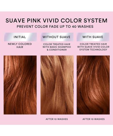 Suave Pink Shampoo for Color Treated Hair | Sulfate Free Prevent Color Fade - 16.5oz - Buy Online on SooperMarket.com