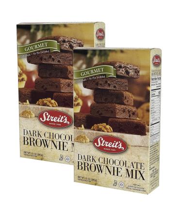 Streit's Brownie Cake Mix Dark Chocolate Easy to Prepare Cake Mix Kosher for Passover 12 Oz (Fudge Brownie 2-Pack) Fudge Brownie 2-Pack