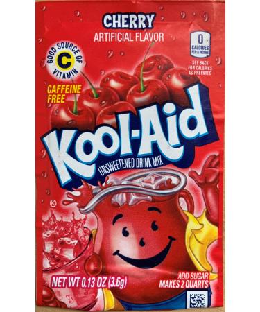 Kool-Aid Cherry Unsweetened Soft Drink Mix 3.6g | Pack of 6