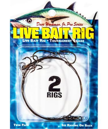 Boone Single Hook Live Bait Rig 1# 4 Treble Hook (2 Pack) - Buy Online on SooperMarket.com