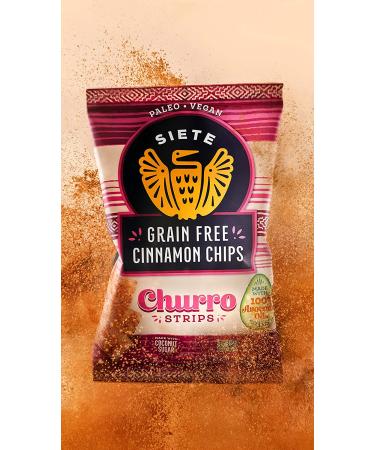 Siete Grain Free Cinnamon Churro Strips 5 oz Bag (3 Pack) - Dairy Free, Paleo, Vegan, Non-GMO, Gluten Free - 5 Ounce Churro Strips (Pack of 3) - Buy Online on SooperMarket.com