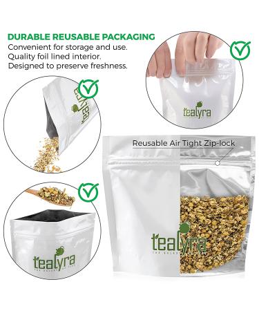 Tealyra Lovely Night Herbal Tea Blend - Chamomile, Rooibos, Mint - Calming & Relaxing - Antioxidant-Rich - Caffeine-Free - 110g - Buy Online on SooperMarket.com