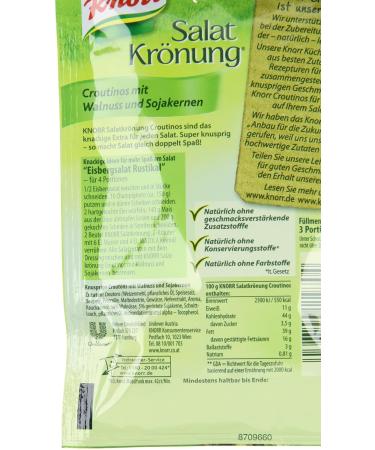 Buy Knorr Salad Dressing Croutinos with Walnuts & Soya Seeds - 25g (Pack of 2) | International Shipping Available - Buy Online on SooperMarket.com