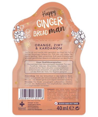 Buy Tetesept Nursing Foambad Happy Gingerbread Man - Fluffy Winter Bath Foam 40ml | Nourishing Fragrance Experience - Buy Online on SooperMarket.com