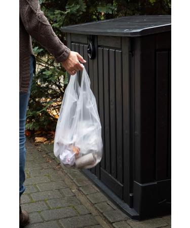 Premiumline 60pcs Garbage Bags 25L - Tear-Resistant & Waterproof - 3 Pack 53x54cm with Stretcher Handles | International Shipping Available - Buy Online on SooperMarket.com