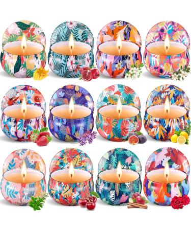 Encoun 12PCs Scented Candle Gift Set - Aromatherapy Soy Wax Candles for Women | Perfect for Mother's Day Birthdays & Special Occasions - Buy Online on SooperMarket.com
