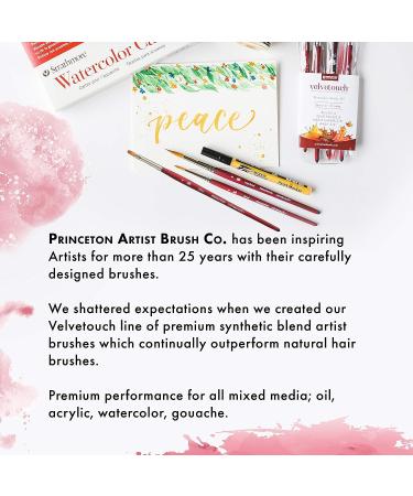 Princeton Velvetouch 3950 Flat Shader Paint Brush - Ideal for Acrylic, Oil, and Watercolor - Size 8 - Buy Online on SooperMarket.com