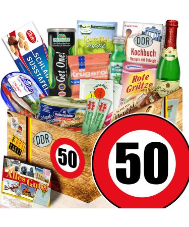 ostprodukte-versand DDR package L/50th birthday / gift set for him/speciality set speciality box for the 50th.