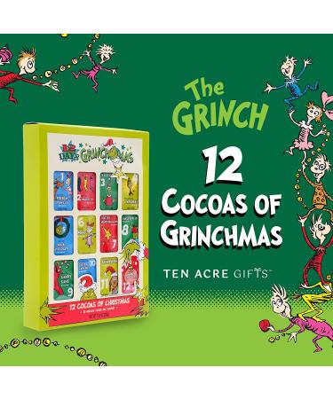 Dr Seuss The Grinch Hot Chocolate Mix Gift Set - 12 Cocoas of Grinchmas Holiday Variety Pack - Buy Online on SooperMarket.com