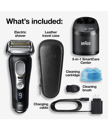 Braun Series 9 Pro 9460cc Waterproof Foil Shaver for Men - Wet & Dry Shave with ProLift Beard Trimmer, 5-in-1 Cleaning & Charging SmartCare Center - Atelier Black - Buy Online on SooperMarket.com