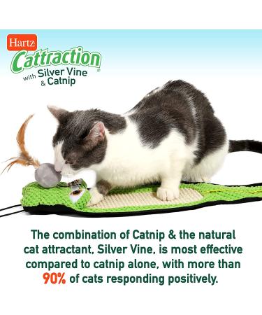Hartz Cattraction Cat Toys with Silver Vine and Catnip - Lively Play for Cats & Kittens | Multiple Styles - Kitty Frenzy - Buy Online on SooperMarket.com