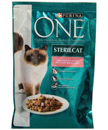 One Sterilcat cat food with salmon and carrots pack of 12 (12 x 85 g)