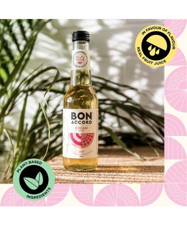 Cream Soda 275ml Pack of 12 From Bon Accord Plant Based Cream Soda Fizzy Soft Drink with Natural Flavours and No Artificial Sweeteners - Buy Online on SooperMarket.com