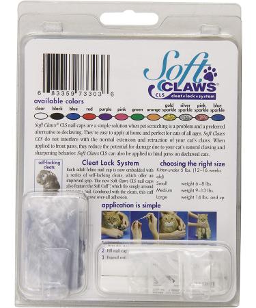 Soft Claws for Cats - CLS Medium Size in Blue | Cleat Lock System - Buy Online on SooperMarket.com