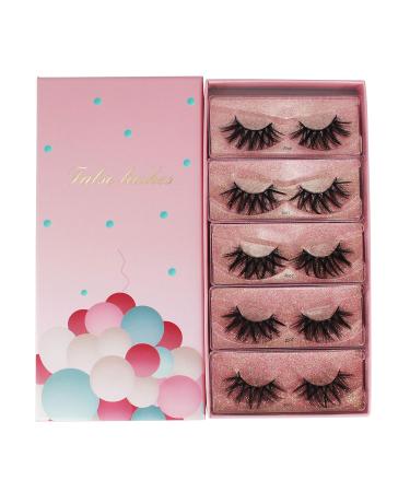 Bodermincer 10 Pairs 3D Mink Lashes - Wholesale Handmade Wispy Fluffy False Eyelashes for Natural Eye Makeup J007 - Buy Online on SooperMarket.com