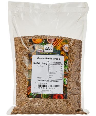 Old India Cumin Seeds Green 1 Kg 1 kg (Pack of 1)