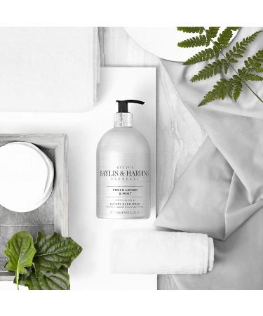 Baylis & Harding Jasmine & Apple Blossom Anti-Bacterial Hand Wash 2 litre Refill Pack of 3 (total 6 litres) - Vegan Friendly & Elements Lemon & Mint Luxury Hand Wash 500ml Pack of 3 - Vegan Friendly - Buy Online on SooperMarket.com