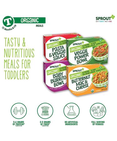 Sprout Organic Baby Food Toddler Meals - Mediterranean Veggie Power Bowl - 5 Oz (Pack of 8) - Buy Online on SooperMarket.com