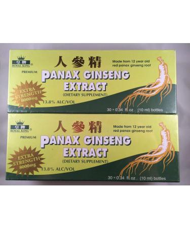 Royal King - Red Panax Ginseng Extract 8000mg (30 Vials X 10ml)